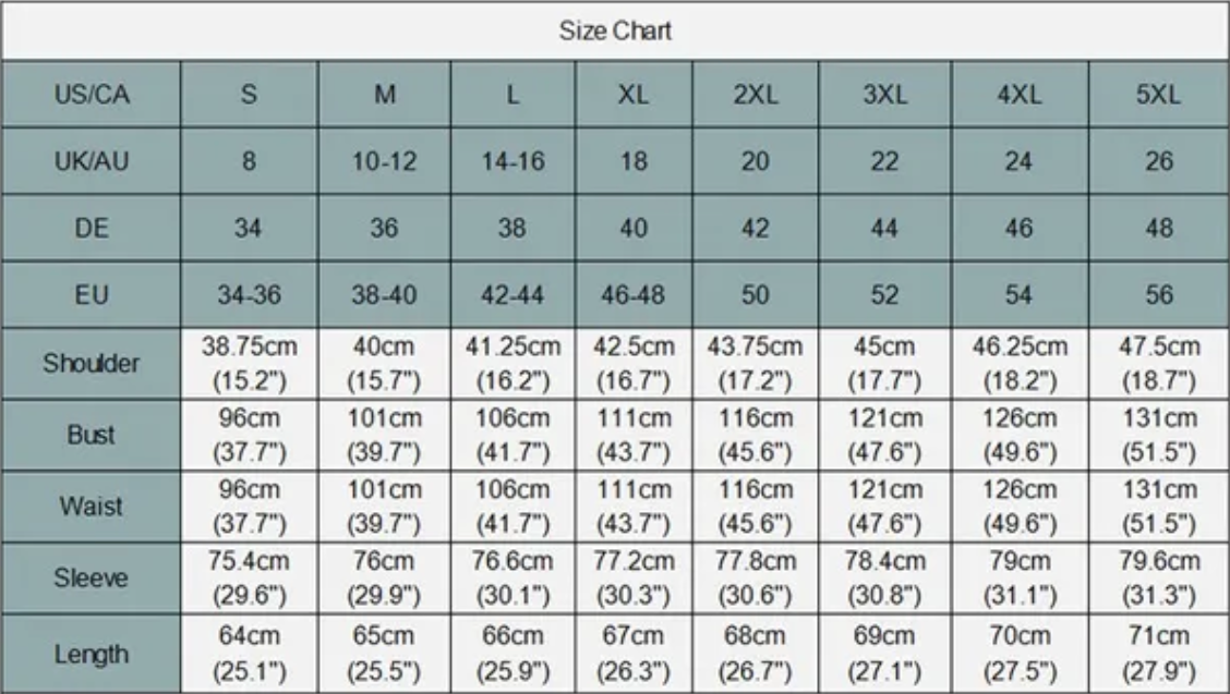 Arashigaoka águila Rancio The Importance of Including Size Charts